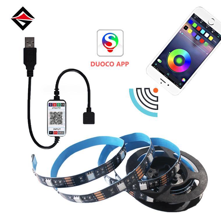 Kontroler USB Bluetooth + RGB LED Light Pasek 1m Zestaw