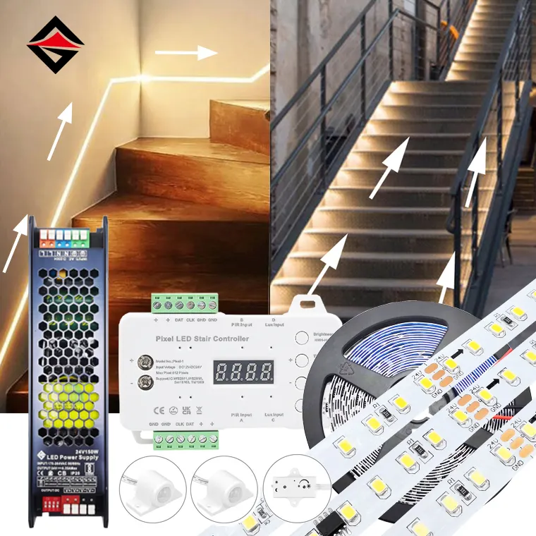 Konfigurowalny zestaw LED Schody Light Pasek