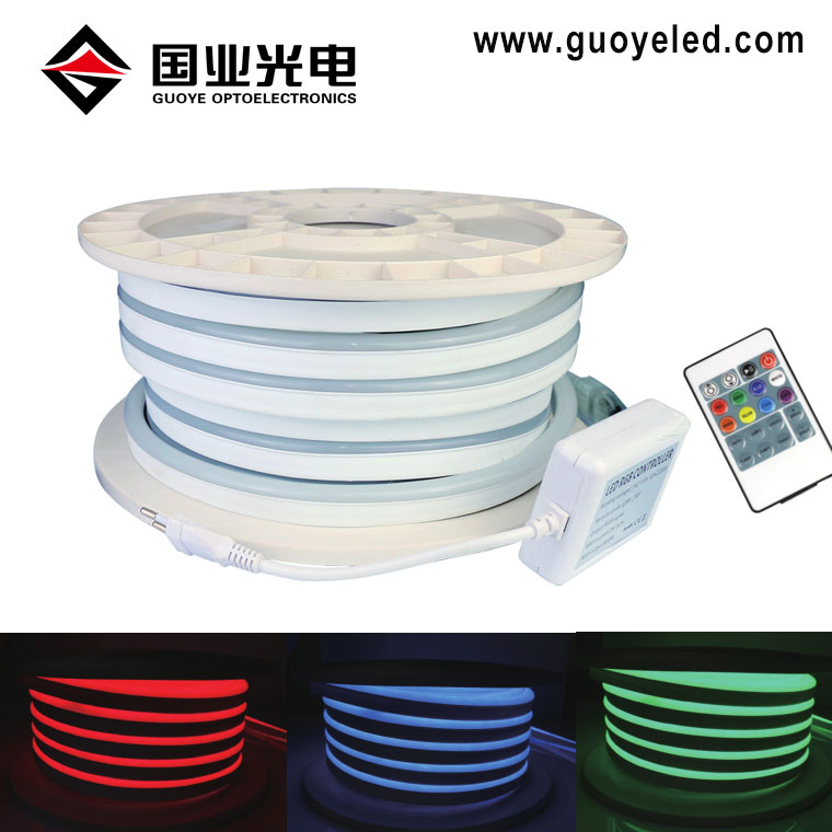 RGB led neonowe światło liny 220V